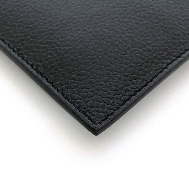 Balenciaga Pass Case Black Leather Pouch