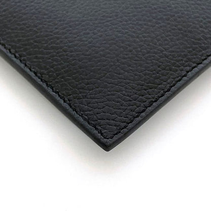 Balenciaga Pass Case Black Leather Pouch