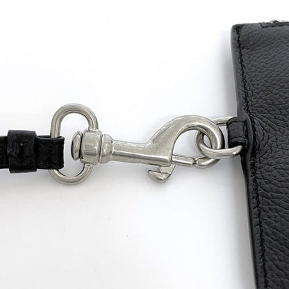 Balenciaga Pass Case Black Leather Pouch