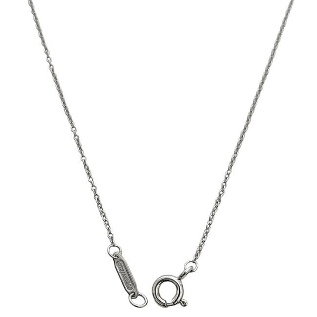 Tiffany & Co Logo Necklace T& Silver Polished Ag
