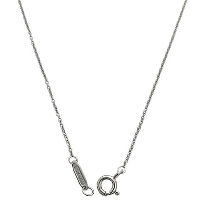 Tiffany & Co Logo Necklace T& Silver Polished Ag