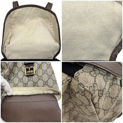 Gucci Backpack Beige Brown GG Supreme Sherry