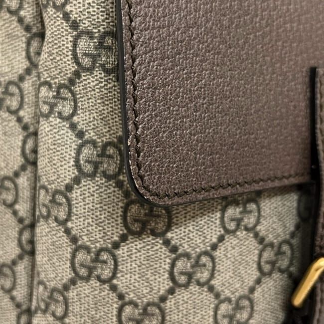 Gucci Backpack Beige Brown GG Supreme Sherry