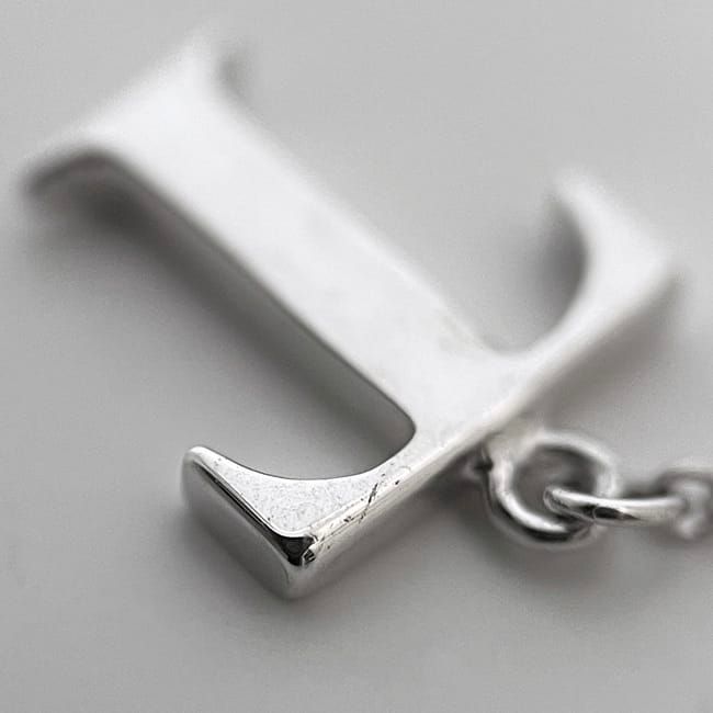 Tiffany & Co Logo Necklace T& Silver Polished Ag