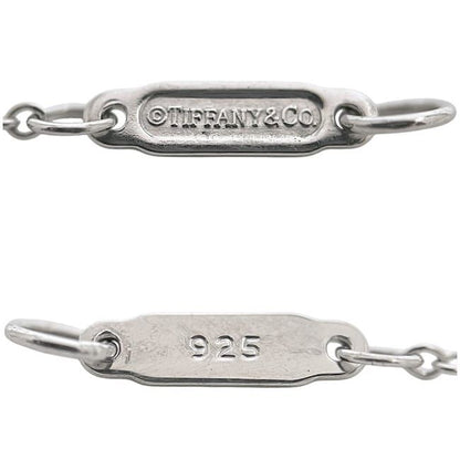 Tiffany & Co Logo Necklace T& Silver Polished Ag
