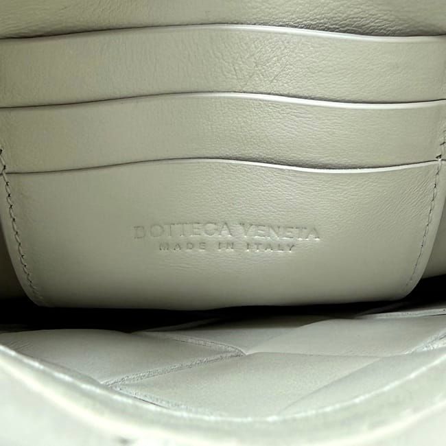 Bottega Veneta Mini Shoulder Bag White Intrecciato