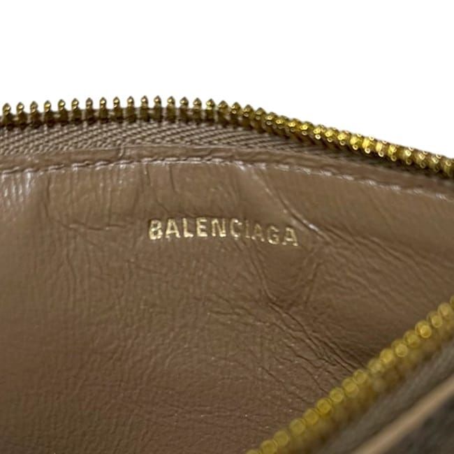 Balenciaga Coin Case Beige Bbmonogram