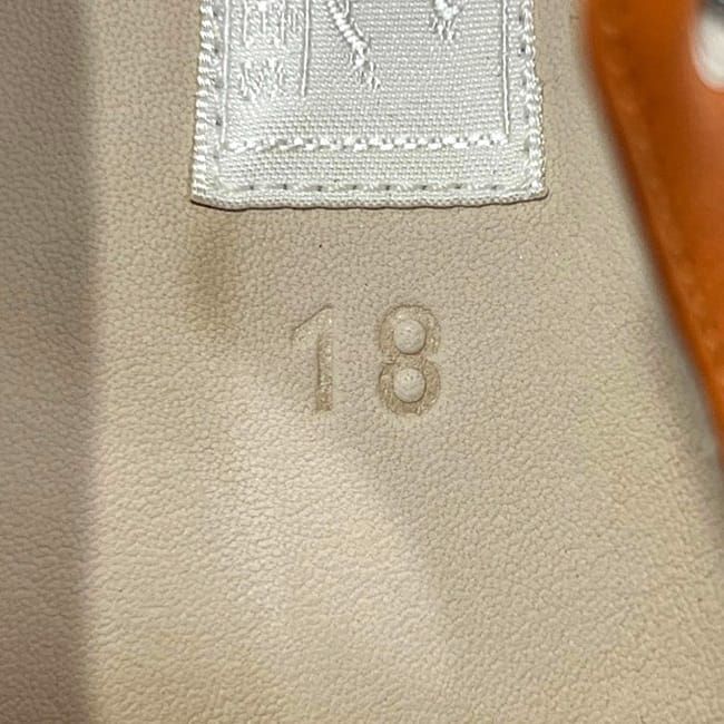 Hermes Baby Shoes Orange Addada Leather