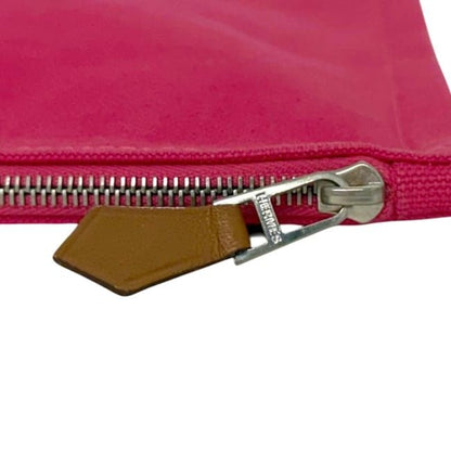 Hermes Pouch Yachting GM Pink Cotton