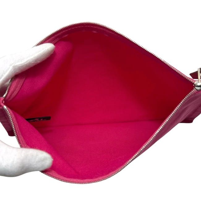 Hermes Pouch Yachting GM Pink Cotton