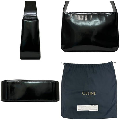 Celine Shoulder Bag Black Leather 97 2