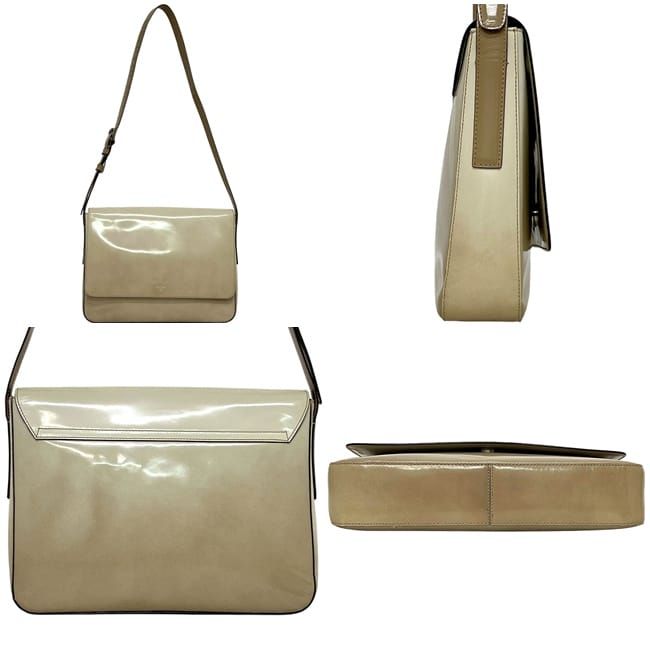 Prada Shoulder Bag Beige Cammello Gradation