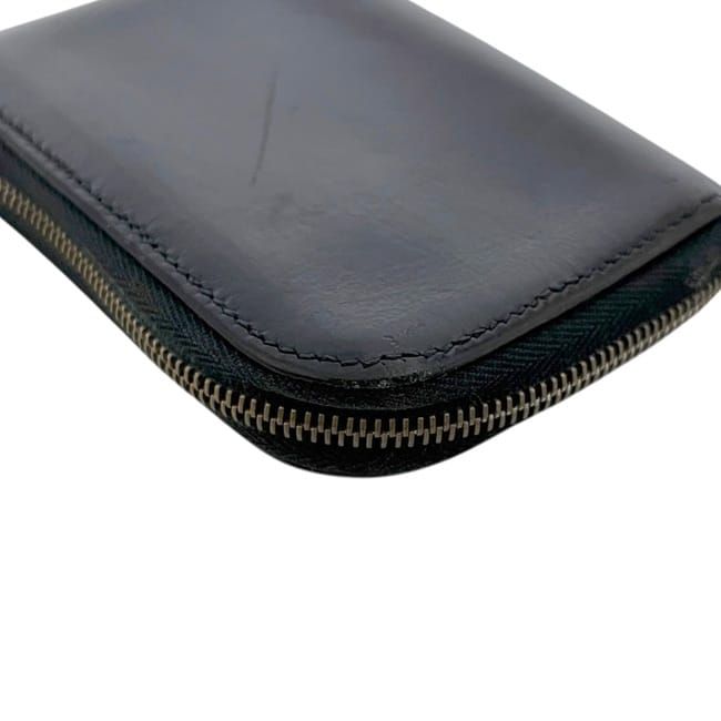 Hermes Coin Case Remix Black Purse Leather