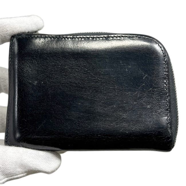 Hermes Coin Case Remix Black Purse Leather