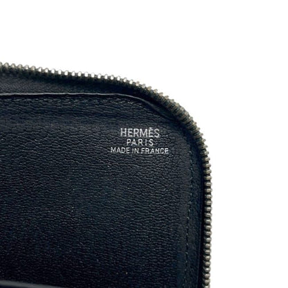 Hermes Coin Case Remix Black Purse Leather