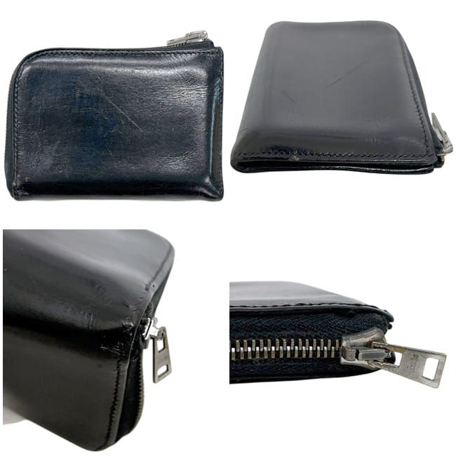 Hermes Coin Case Remix Black Purse Leather
