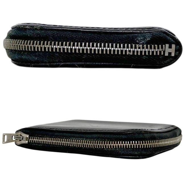 Hermes Coin Case Remix Black Purse Leather