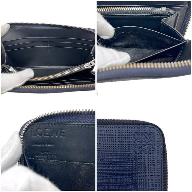 Loewe Zip Around Wallet Navy