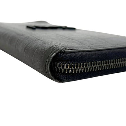 Saint Laurent Zip Around Wallet Black