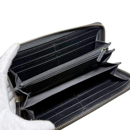 Gucci Zip Around Wallet Black GG Marmont