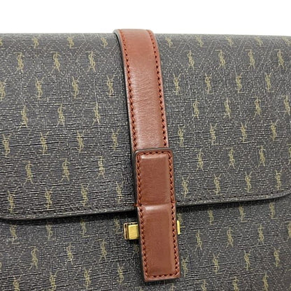 Saint Laurent Shoulder Bag Satchel Dark Brown