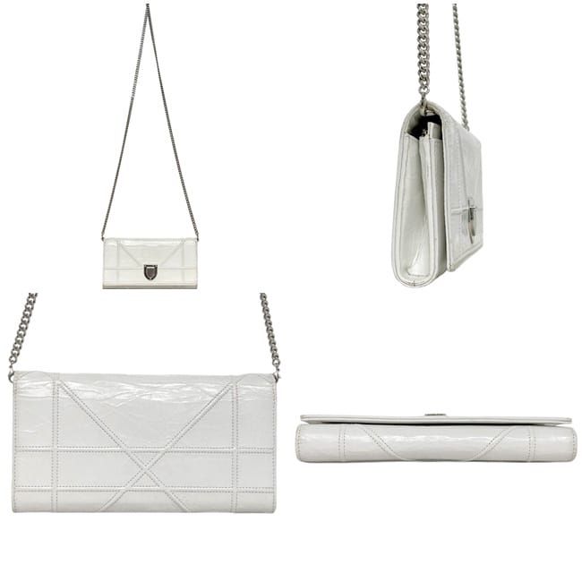 Dior Shoulder Wallet White Diorama