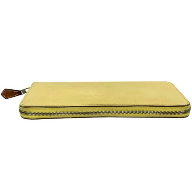 Hermes Zip Around Wallet Azap Silk in Yellow