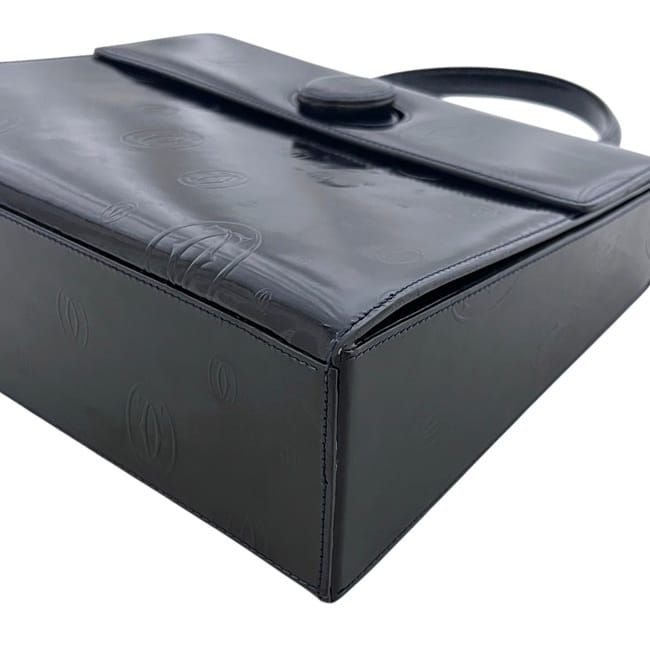 Cartier Handbag Dark Navy Happy Birthday Patent