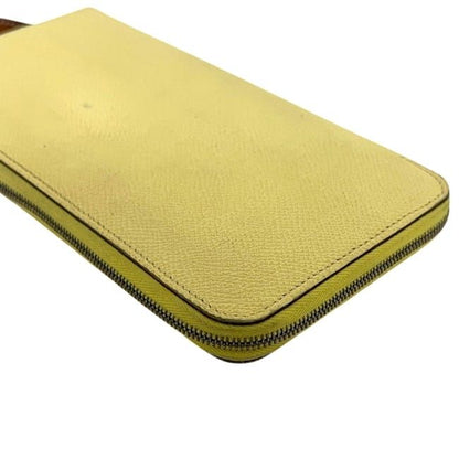 Hermes Zip Around Wallet Azap Silk in Yellow