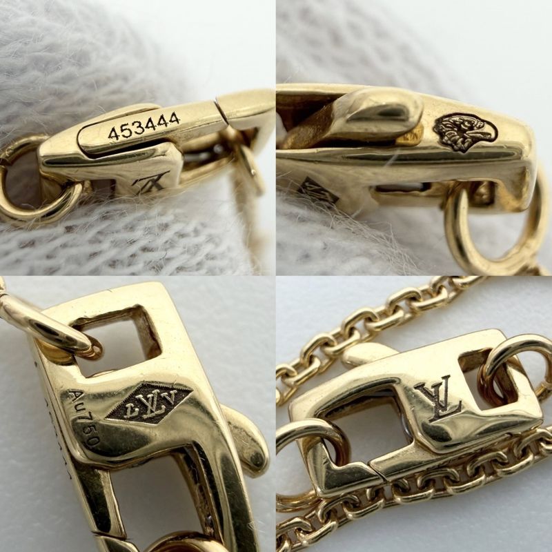 Louis Vuitton Necklace Monogram Pendant Idyle Blossom LV Adjustable Star 18k