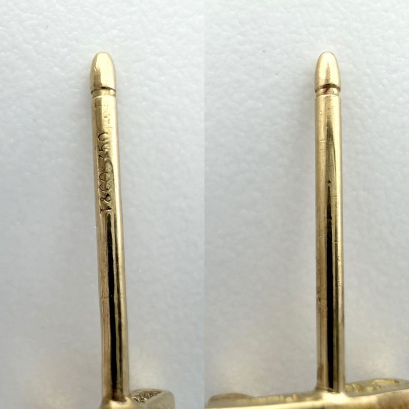 Tiffany & Co Earrings Paloma Picasso Kiss 18k YG 18k Yellow Gold