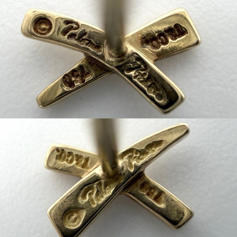 Tiffany & Co Earrings Paloma Picasso Kiss 18k YG 18k Yellow Gold
