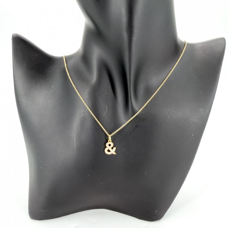 Tiffany & Co Necklace Ampersand Adjustable Star 18k YG 18k Yellow Gold Diamond