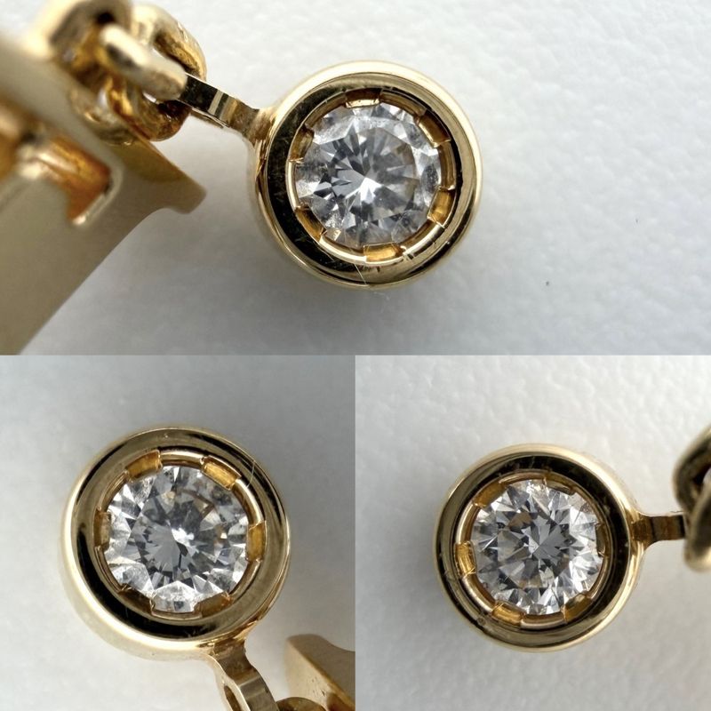 Louis Vuitton Earrings Idyll Blossom LV 18k YG 18k Yellow Gold Diamond 0.03 Ct