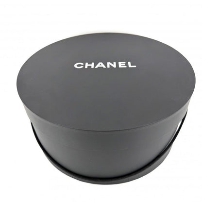 Chanel Hat Tweed Bucket Hat CC Logo M Wool Polyamide Black Ivory