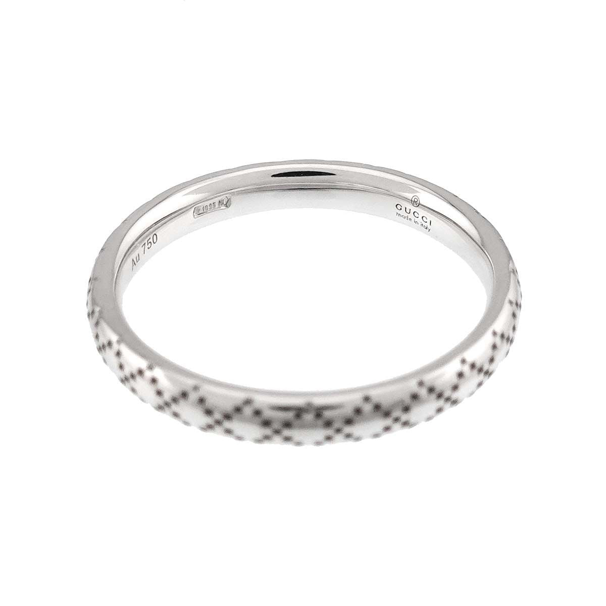 Gucci Diamantissima Ring 18k WG White Gold