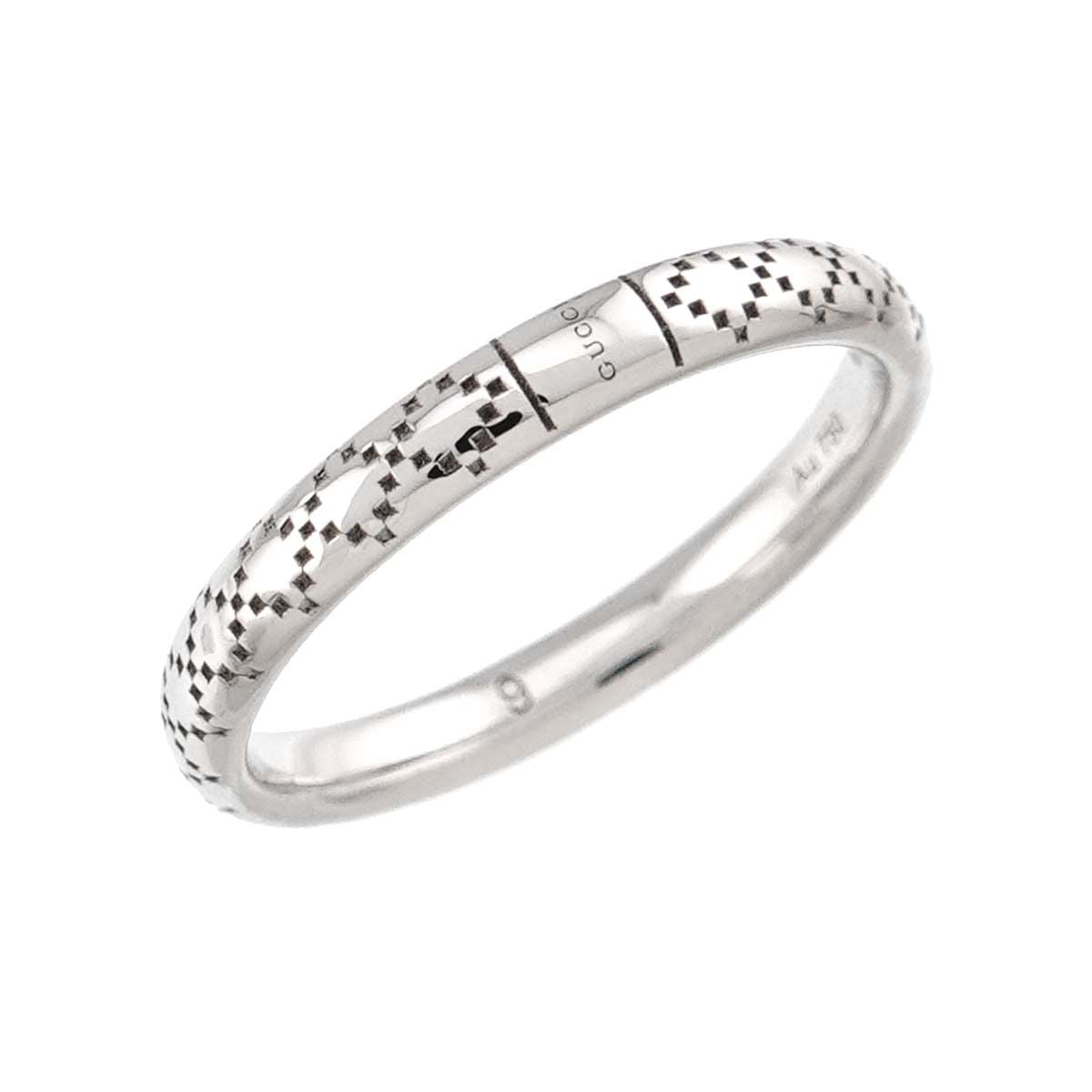 Gucci Diamantissima Ring 18k WG White Gold