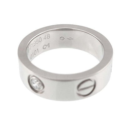 Cartier Love 48 Ring Diamond Pt Platinum