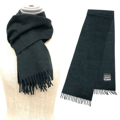 Prada Scarf Wool Cashmere Moss Green