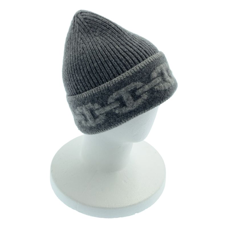 Hermes Heaven Cashmere Chaine D'ancre Motif Knit Cap L Gray Hat