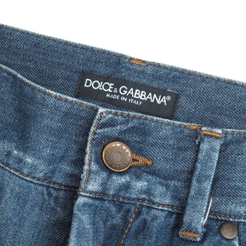 Dolce & Gabbana 16 Classic Denim Pants 46 Distressed
