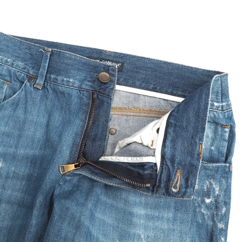 Dolce & Gabbana 16 Classic Denim Pants 46 Distressed