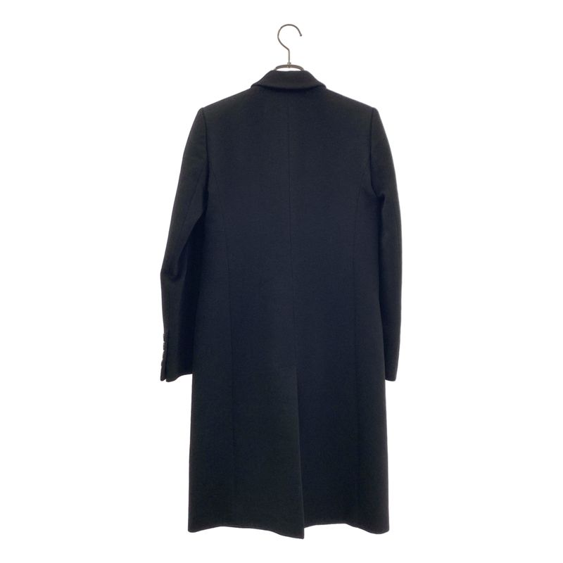 Gucci Wool Chesterfield Coat 38 Black