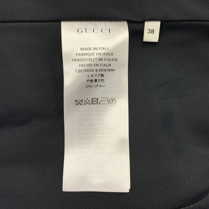 Gucci Wool Chesterfield Coat 38 Black