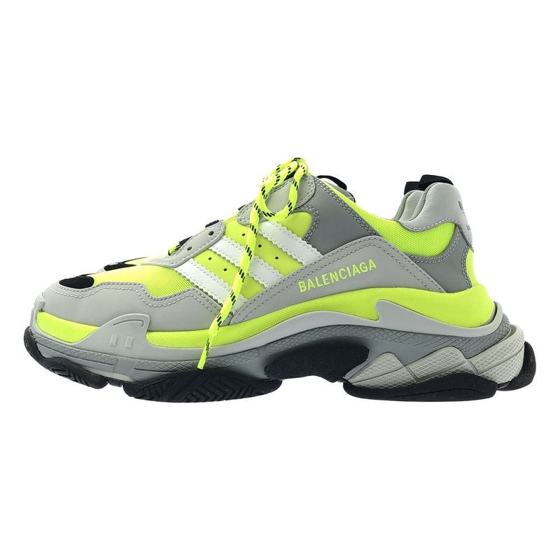 Balenciaga Adidas Triple S Dad Sneakers Gray Yellow