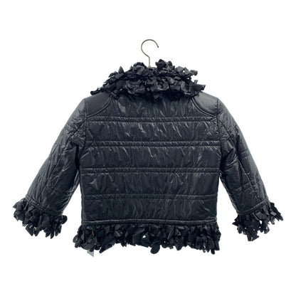 Chanel Frill Decoration CC Logo Down Jacket Black