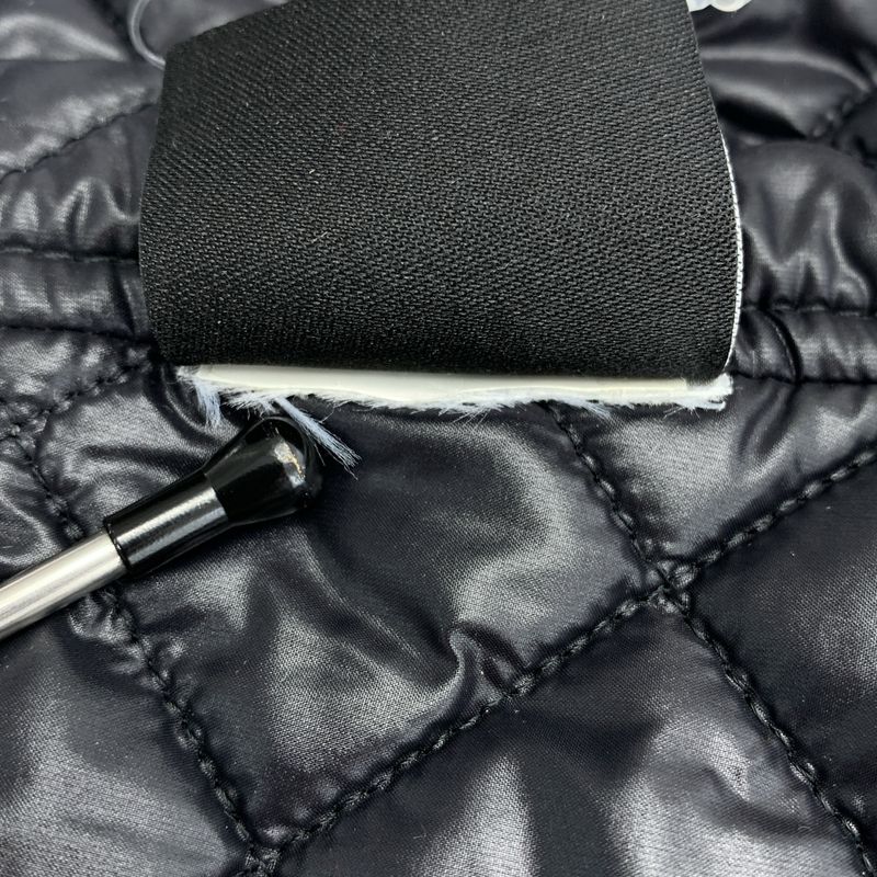 Chanel Frill Decoration CC Logo Down Jacket Black