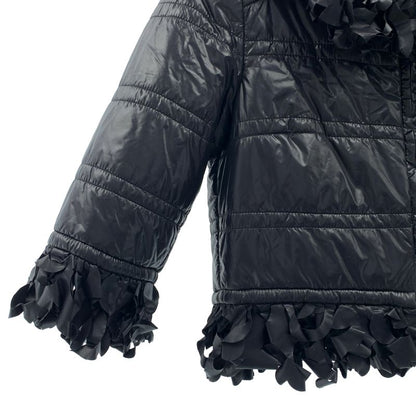 Chanel Frill Decoration CC Logo Down Jacket Black