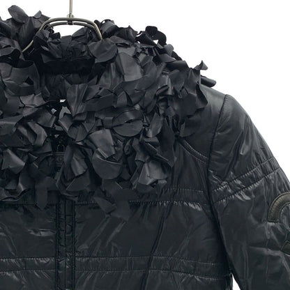 Chanel Frill Decoration CC Logo Down Jacket Black
