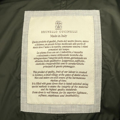 Brunello Cucinelli Wool Cashmere Down Vest M Brown